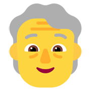 Emoji 🧓 Adulto Anziano su Microsoft Windows 11 November 2021 Update.