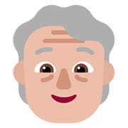 Emoji 🧓🏼 Adulto Anziano: Carnagione Abbastanza Chiara su Microsoft Windows 11 November 2021 Update.