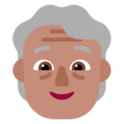🧓🏽 Emoji Persona Adulta Madura: Tono De Piel Medio en Microsoft Windows 11 November 2021 Update.