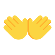 Emoji 👐 Mani Aperte su Microsoft Windows 11 November 2021 Update.