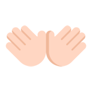 👐🏻 Emoji Mãos Abertas: Pele Clara na Microsoft Windows 11 November 2021 Update.