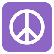 Emoji ☮️ Simbolo Della Pace su Microsoft Windows 11 November 2021 Update.