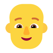 Emoji 🧑‍🦲 Persona: Calvo su Microsoft Windows 11 November 2021 Update.