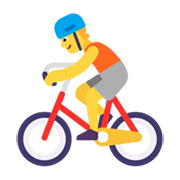 Emoji 🚴 Ciclista su Microsoft Windows 11 November 2021 Update.