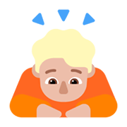 🙇🏼 Emoji Persona Haciendo Una Reverencia: Tono De Piel Claro Medio en Microsoft Windows 11 November 2021 Update.