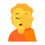 Emoji 🤦 Persona Esasperata su Microsoft Windows 11 November 2021 Update.