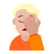 🤦🏼 Emoji Persona Con La Mano En La Frente: Tono De Piel Claro Medio en Microsoft Windows 11 November 2021 Update.