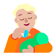 🧑🏼‍🍼 Emoji stillende Person: mittelhelle Hautfarbe Microsoft Windows 11 November 2021 Update.