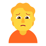 🙍 Emoji Persona Frunciendo El Ceño en Microsoft Windows 11 November 2021 Update.