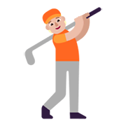 Émoji 🏌🏼 Joueur De Golf : Peau Moyennement Claire sur Microsoft Windows 11 November 2021 Update.