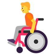 🧑‍🦽 Emoji Person in manuellem Rollstuhl Microsoft Windows 11 November 2021 Update.