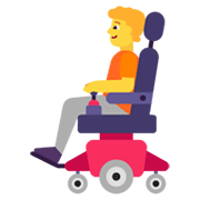 🧑‍🦼 Emoji Persona en silla de ruedas motorizada en Microsoft Windows 11 November 2021 Update.