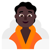 🧖🏿 Emoji Person in Dampfsauna: dunkle Hautfarbe Microsoft Windows 11 November 2021 Update.