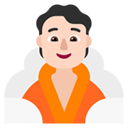 🧖🏻 Emoji Persona En Una Sauna: Tono De Piel Claro en Microsoft Windows 11 November 2021 Update.
