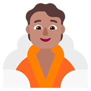 Emoji 🧖🏽 Persona In Sauna: Carnagione Olivastra su Microsoft Windows 11 November 2021 Update.