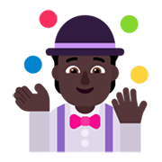 🤹🏿 Emoji Jongleur(in): dunkle Hautfarbe Microsoft Windows 11 November 2021 Update.