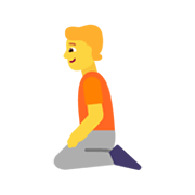 Emoji 🧎 Persona Inginocchiata su Microsoft Windows 11 November 2021 Update.
