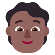 🧑🏾 Emoji Erwachsener: mitteldunkle Hautfarbe Microsoft Windows 11 November 2021 Update.