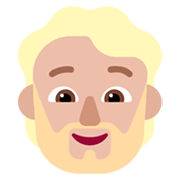 Emoji 🧔🏼 Uomo Con La Barba: Carnagione Abbastanza Chiara su Microsoft Windows 11 November 2021 Update.