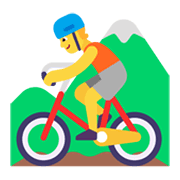 🚵 Emoji Pessoa Fazendo Mountain Bike na Microsoft Windows 11 November 2021 Update.