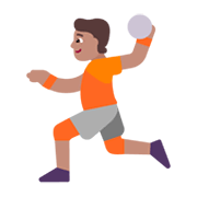 🤾🏽 Emoji Handballspieler(in): mittlere Hautfarbe Microsoft Windows 11 November 2021 Update.