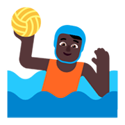 🤽🏿 Emoji Wasserballspieler(in): dunkle Hautfarbe Microsoft Windows 11 November 2021 Update.