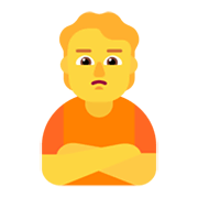 Emoji 🙎 Persona Imbronciata su Microsoft Windows 11 November 2021 Update.