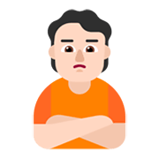 Emoji 🙎🏻 Persona Imbronciata: Carnagione Chiara su Microsoft Windows 11 November 2021 Update.