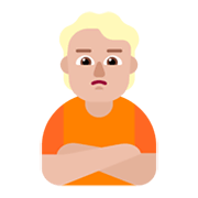 Emoji 🙎🏼 Persona Imbronciata: Carnagione Abbastanza Chiara su Microsoft Windows 11 November 2021 Update.