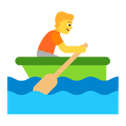 Emoji 🚣 Persona In Barca A Remi su Microsoft Windows 11 November 2021 Update.