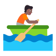 🚣🏾 Emoji Person im Ruderboot: mitteldunkle Hautfarbe Microsoft Windows 11 November 2021 Update.
