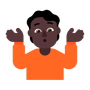 🤷🏿 Emoji Pessoa Dando De Ombros: Pele Escura na Microsoft Windows 11 November 2021 Update.