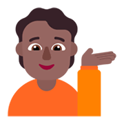 💁🏾 Emoji Persona De Mostrador De Información: Tono De Piel Oscuro Medio en Microsoft Windows 11 November 2021 Update.