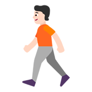 🚶🏻 Emoji Persona Caminando: Tono De Piel Claro en Microsoft Windows 11 November 2021 Update.