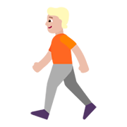 🚶🏼 Emoji Persona Caminando: Tono De Piel Claro Medio en Microsoft Windows 11 November 2021 Update.