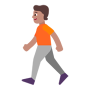 🚶🏽 Emoji Persona Caminando: Tono De Piel Medio en Microsoft Windows 11 November 2021 Update.