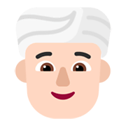 Emoji 👳🏻 Persona Con Turbante: Carnagione Chiara su Microsoft Windows 11 November 2021 Update.