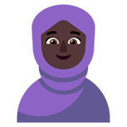Emoji 🧕🏿 Donna Con Velo: Carnagione Scura su Microsoft Windows 11 November 2021 Update.