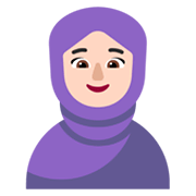 🧕🏻 Emoji Mujer Con Hiyab: Tono De Piel Claro en Microsoft Windows 11 November 2021 Update.