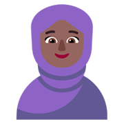 Emoji 🧕🏾 Donna Con Velo: Carnagione Abbastanza Scura su Microsoft Windows 11 November 2021 Update.