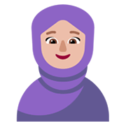 🧕🏼 Emoji Mujer Con Hiyab: Tono De Piel Claro Medio en Microsoft Windows 11 November 2021 Update.