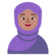 🧕🏽 Emoji Frau mit Kopftuch: mittlere Hautfarbe Microsoft Windows 11 November 2021 Update.