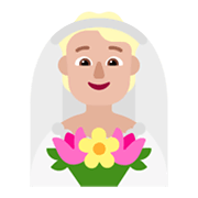 Emoji 👰🏼 Persona Con Velo: Carnagione Abbastanza Chiara su Microsoft Windows 11 November 2021 Update.