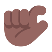 🤏🏾 Emoji Mão Beliscando: Pele Morena Escura na Microsoft Windows 11 November 2021 Update.
