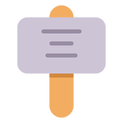 Emoji 🪧 Cartello su Microsoft Windows 11 November 2021 Update.