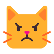 Emoji 😾 Gatto Imbronciato su Microsoft Windows 11 November 2021 Update.