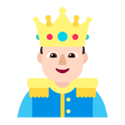 Emoji 🤴🏻 Principe: Carnagione Chiara su Microsoft Windows 11 November 2021 Update.