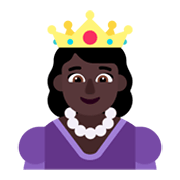 👸🏿 Emoji Princesa: Tono De Piel Oscuro en Microsoft Windows 11 November 2021 Update.