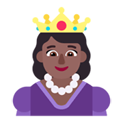 Emoji 👸🏾 Principessa: Carnagione Abbastanza Scura su Microsoft Windows 11 November 2021 Update.