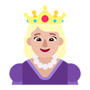 Émoji 👸🏼 Princesse : Peau Moyennement Claire sur Microsoft Windows 11 November 2021 Update.